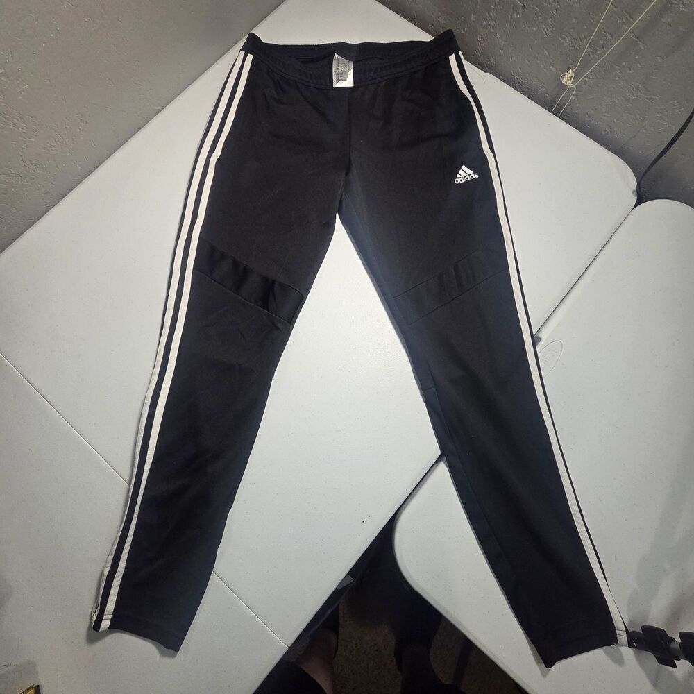 ​Adidas Tiro 15 Training Pants Mens M Black White Climacool Track Soccer